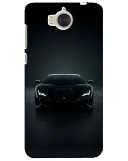 Чехол для Huawei Y5 2017 (MYA) с картинкой «Черный Lamborghini Aventador»