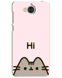 Чехол для Huawei Y5 2017 (MYA) с картинкой «Пушин говорит Hi» Чехол для Huawei Y5 2017 (MYA) с картинкой «Пушин говорит Hi»