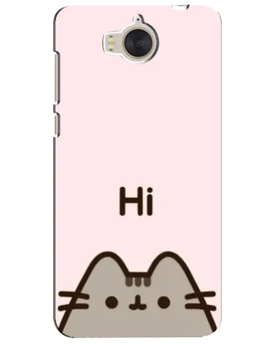 Чехол для Huawei Y5 2017 (MYA) с картинкой «Пушин говорит Hi»