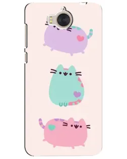 Чехол для Huawei Y5 2017 (MYA) с картинкой «Pusheen трио» Чехол для Huawei Y5 2017 (MYA) с картинкой «Pusheen трио»