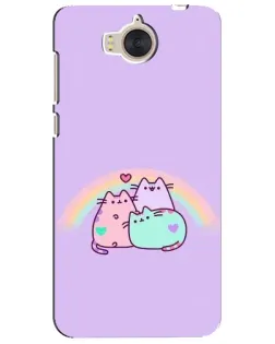 Чехол для Huawei Y5 2017 (MYA) с картинкой «Радужные Пушины» Чехол для Huawei Y5 2017 (MYA) с картинкой «Радужные Пушины»