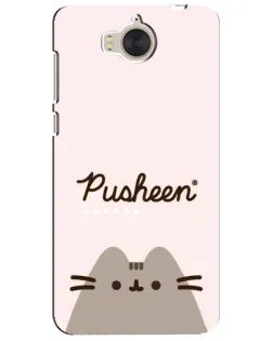 Чехол для Huawei Y5 2017 (MYA) с картинкой «Pusheen логотип» Чехол для Huawei Y5 2017 (MYA) с картинкой «Pusheen логотип»