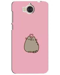 Чехол для Huawei Y5 2017 (MYA) с картинкой «Pusheen сердце» Чехол для Huawei Y5 2017 (MYA) с картинкой «Pusheen сердце»