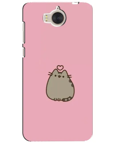 Чехол для Huawei Y5 2017 (MYA) с картинкой «Pusheen сердце»