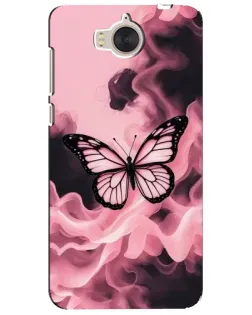 Чехол для Huawei Y5 2017 (MYA) с картинкой «Бабочка в дыму»