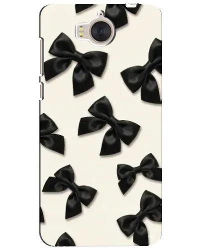 Чехол для Huawei Y5 2017 (MYA) с картинкой «Черные бантики» Чехол для Huawei Y5 2017 (MYA) с картинкой «Черные бантики»