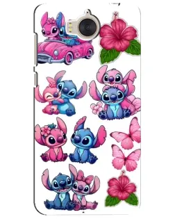 Чехол для Huawei Y5 2017 (MYA) с картинкой «Стикеры Stitch и Angel»