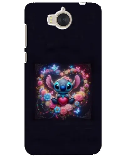 Чехол для Huawei Y5 2017 (MYA) с картинкой «Stitch в цветах» Чехол для Huawei Y5 2017 (MYA) с картинкой «Stitch в цветах»