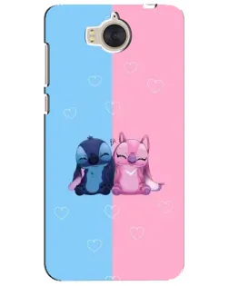 Чехол для Huawei Y5 2017 (MYA) с картинкой «Stitch и Angel Love»