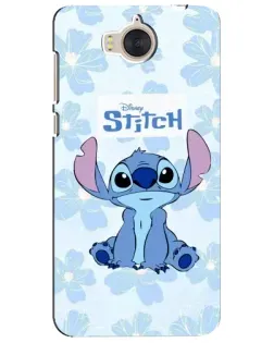 Чехол для Huawei Y5 2017 (MYA) с картинкой «Stitch среди цветов»