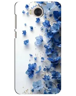 Чехол для Huawei Y5 2017 (MYA) с картинкой «Голубой цветочный каскад»