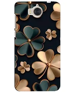 Чехол для Huawei Y5 2017 (MYA) с картинкой «Клевер в золоте»