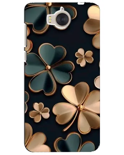 Чехол для Huawei Y5 2017 (MYA) с картинкой «Клевер в золоте»