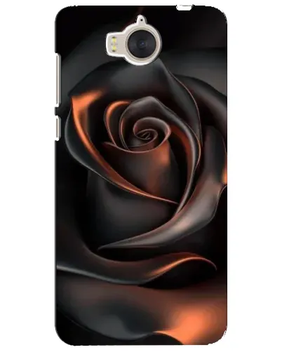 Чехол для Huawei Y5 2017 (MYA) с картинкой «Шелковая черная роза»