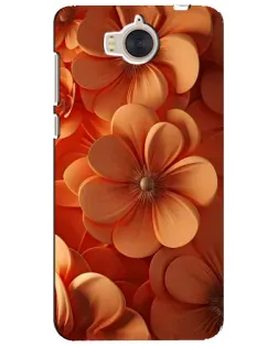 Чехол для Huawei Y5 2017 (MYA) с картинкой «Оранжевый макро цветок»