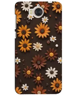 Чехол для Huawei Y5 2017 (MYA) с картинкой «Узор из маленьких подсолнухов»