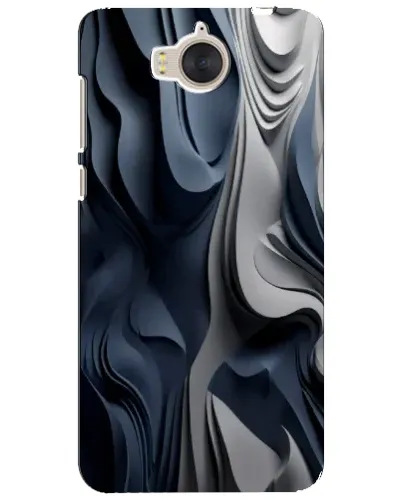 Чехол для Huawei Y5 2017 (MYA) с картинкой «Объемные синие складки» Чехол для Huawei Y5 2017 (MYA) с картинкой «Объемные синие складки»