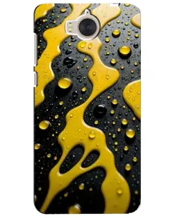 Чехол для Huawei Y5 2017 (MYA) с картинкой «Жидкое желтое золото»