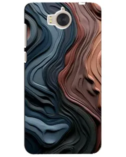 Чехол для Huawei Y5 2017 (MYA) с картинкой «Цветные волны каньона»