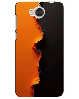 Чехол для Huawei Y5 2017 (MYA) с картинкой «Оранжевый разлом»