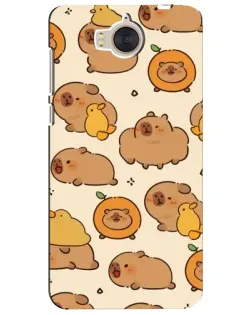 Чехол для Huawei Y5 2017 (MYA) с картинкой «Капибары с апельсинами»