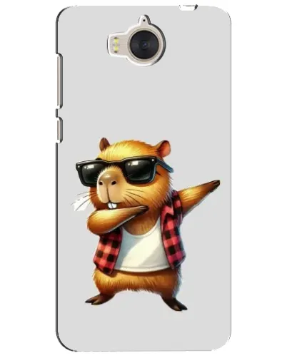 Чехол для Huawei Y5 2017 (MYA) с картинкой «Капибара рэпер даб»