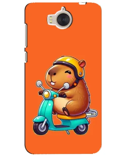Чехол для Huawei Y5 2017 (MYA) с картинкой «Капибара на скутере»