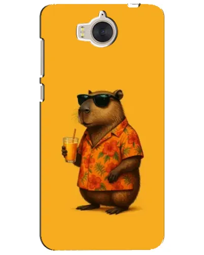 Чехол для Huawei Y5 2017 (MYA) с картинкой «Капибара на отдыхе»