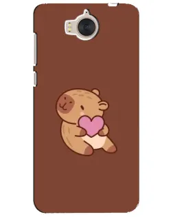 Чехол для Huawei Y5 2017 (MYA) с картинкой «Капибара с сердцем» Чехол для Huawei Y5 2017 (MYA) с картинкой «Капибара с сердцем»