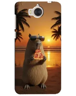 Чехол для Huawei Y5 2017 (MYA) с картинкой «Капибара с пиццей» Чехол для Huawei Y5 2017 (MYA) с картинкой «Капибара с пиццей»