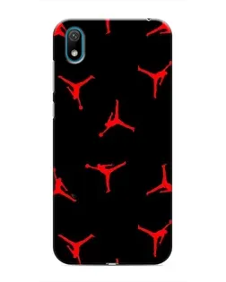 Чехол для Huawei Y5 2019 с картинкой «Jordan Red Pattern»