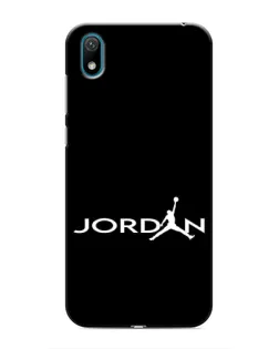 Чехол для Huawei Y5 2019 с картинкой «Jordan White Logo»