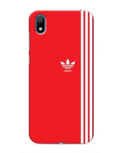 Чехол для Huawei Y5 2019 с картинкой «Красный минимализм Adidas»