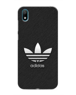 Чехол для Huawei Y5 2019 с картинкой «Adidas Карбоновая текстура»