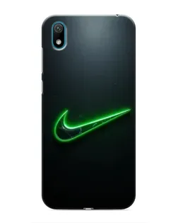 Чехол для Huawei Y5 2019 с картинкой «Неоновый контур Nike»