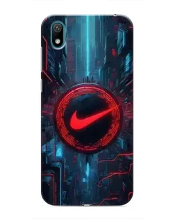 Чехол для Huawei Y5 2019 с картинкой «Техногенный стиль Nike»
