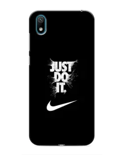 Чехол для Huawei Y5 2019 с картинкой «Текстовый принт Nike»