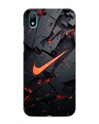 Чехол для Huawei Y5 2019 с картинкой «Nike — эффект разломов» Чехол для Huawei Y5 2019 с картинкой «Nike — эффект разломов»