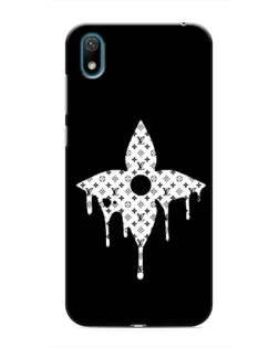 Чехол для Huawei Y5 2019 с картинкой «Цветочная монограмма»