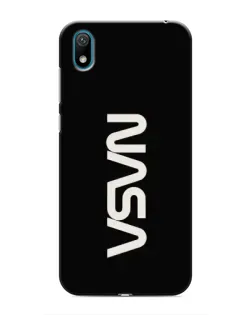 Чехол для Huawei Y5 2019 с картинкой «NASA — вертикальный логотип»