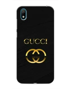 Чехол для Huawei Y5 2019 с картинкой «Золотой логотип Gucci»