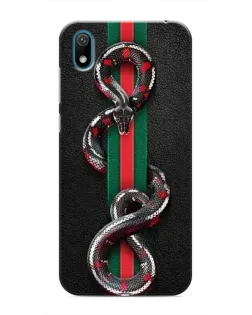 Чехол для Huawei Y5 2019 с картинкой «Gucci — змея на полосе»