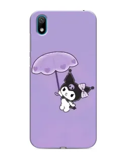 Чехол для Huawei Y5 2019 с картинкой «Kuromi с зонтиком»