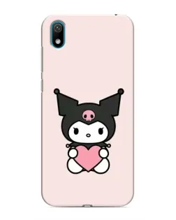 Чехол для Huawei Y5 2019 с картинкой «Kuromi и сердце»