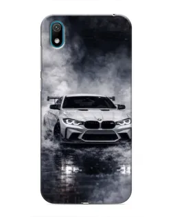 Чехол для Huawei Y5 2019 с картинкой «BMW сквозь туман»