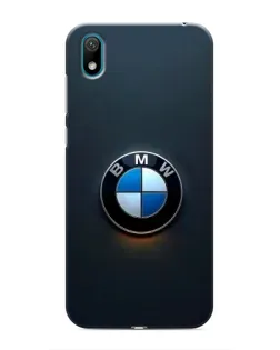 Чехол для Huawei Y5 2019 с картинкой «Логотип BMW — минимализм»
