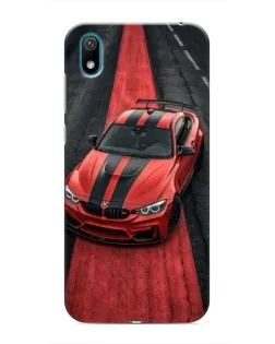 Чехол для Huawei Y5 2019 с картинкой «BMW на красной дорожке»