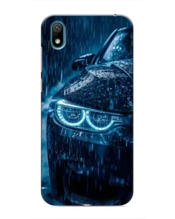 Чехол для Huawei Y5 2019 с картинкой «BMW под дождем»