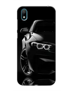 Чехол для Huawei Y5 2019 с картинкой «Черная BMW — профиль»