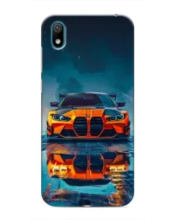 Чехол для Huawei Y5 2019 с картинкой «BMW — золотая эмблема»
